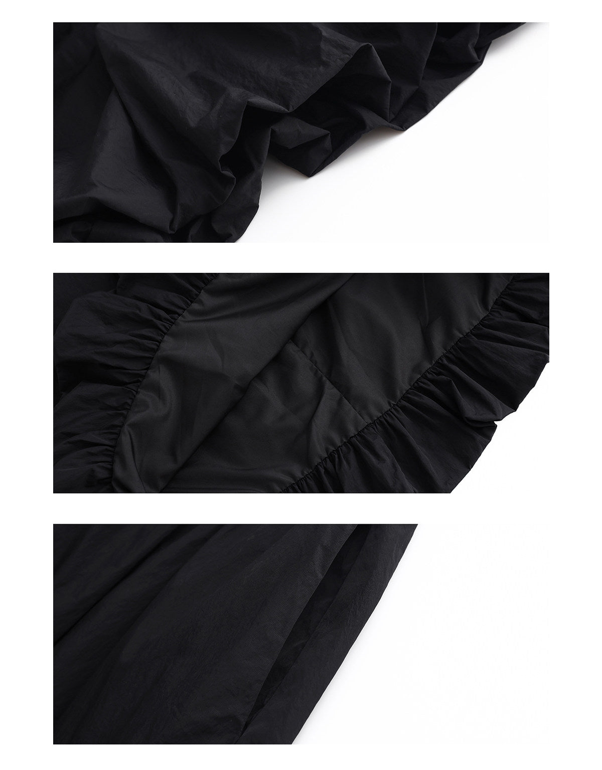 Low-Rise Bubble Hem Maxi Skirt