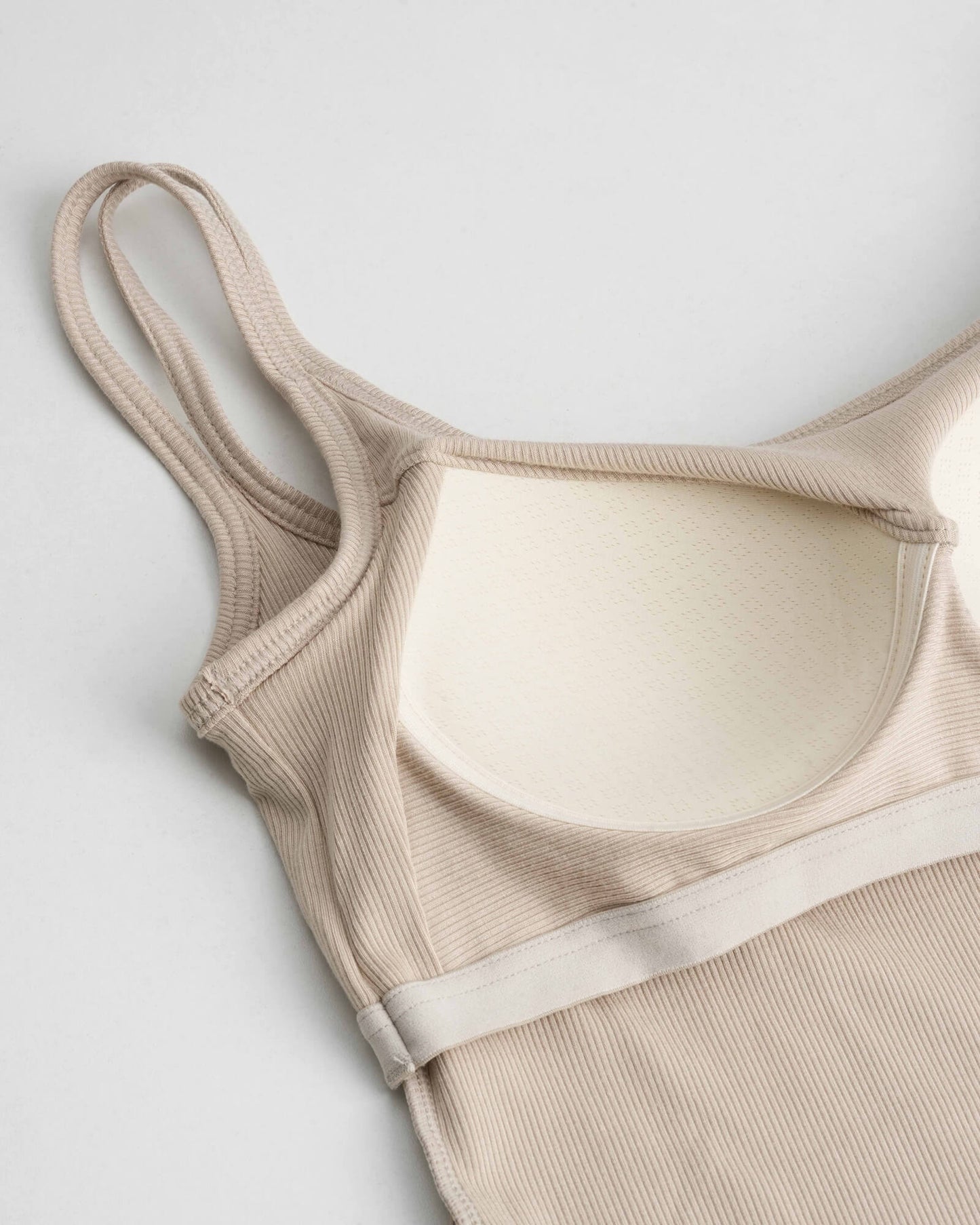 Double Strap Built-In Bra Tank Top