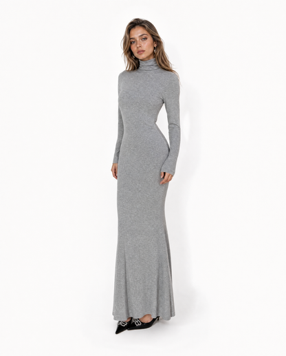 Sculpted Flare Maxi Dress