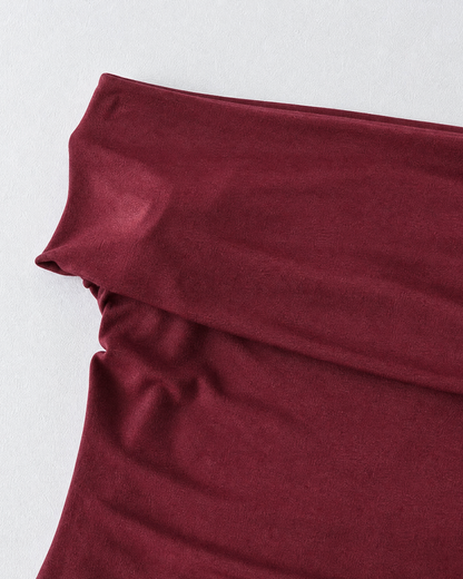 Off-Shoulder Tie Detail Maxi Dress