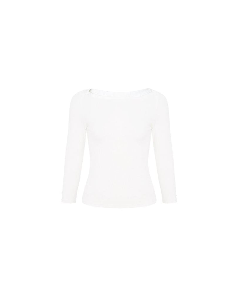 Sleek Fitted Essential Knit Top