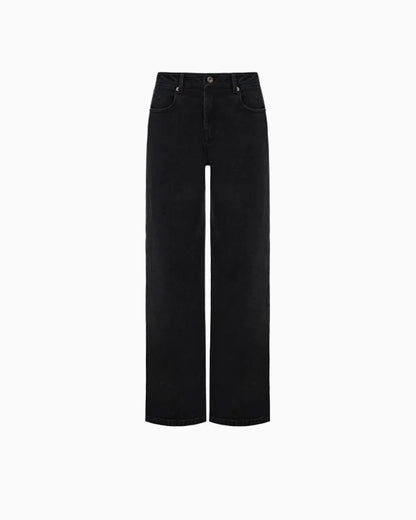 Vintage Wash Straight-Leg Jeans