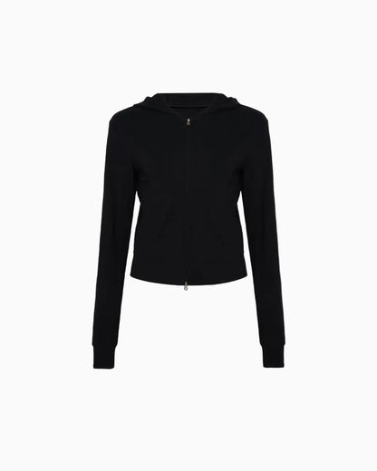 Lightweight Knit Zip-Up Hoodie