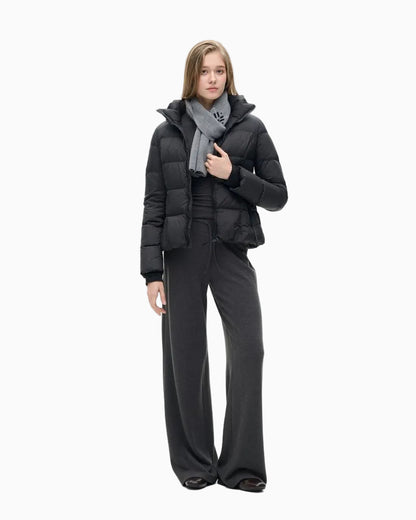 LEIYU LABS Knitted German Fleece Brushed Casual Pants Women s Winter 2026 New Style Loose Mid High Waist Flowing Long Pants LPT609A002 image 3