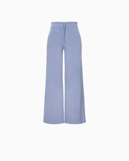 Brushed Knit Wide-Leg Lounge Pants