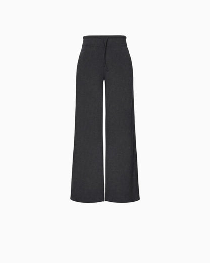 Brushed Knit Wide-Leg Lounge Pants