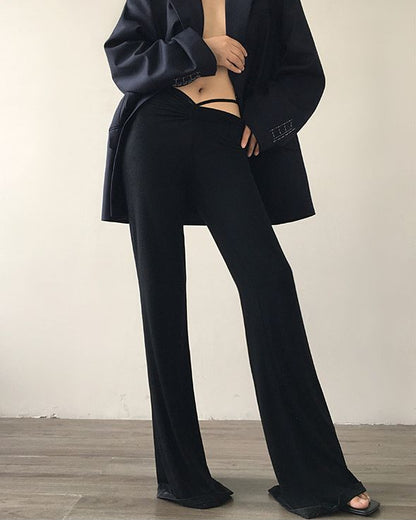 AcupStudio Jiang Youshang Women s Flared Pants Autumn Sexy Thin Loose Elastic Drawstring Casual Pants LPT609A013 image 3