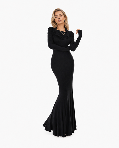 Off-Shoulder Mermaid Maxi Dress