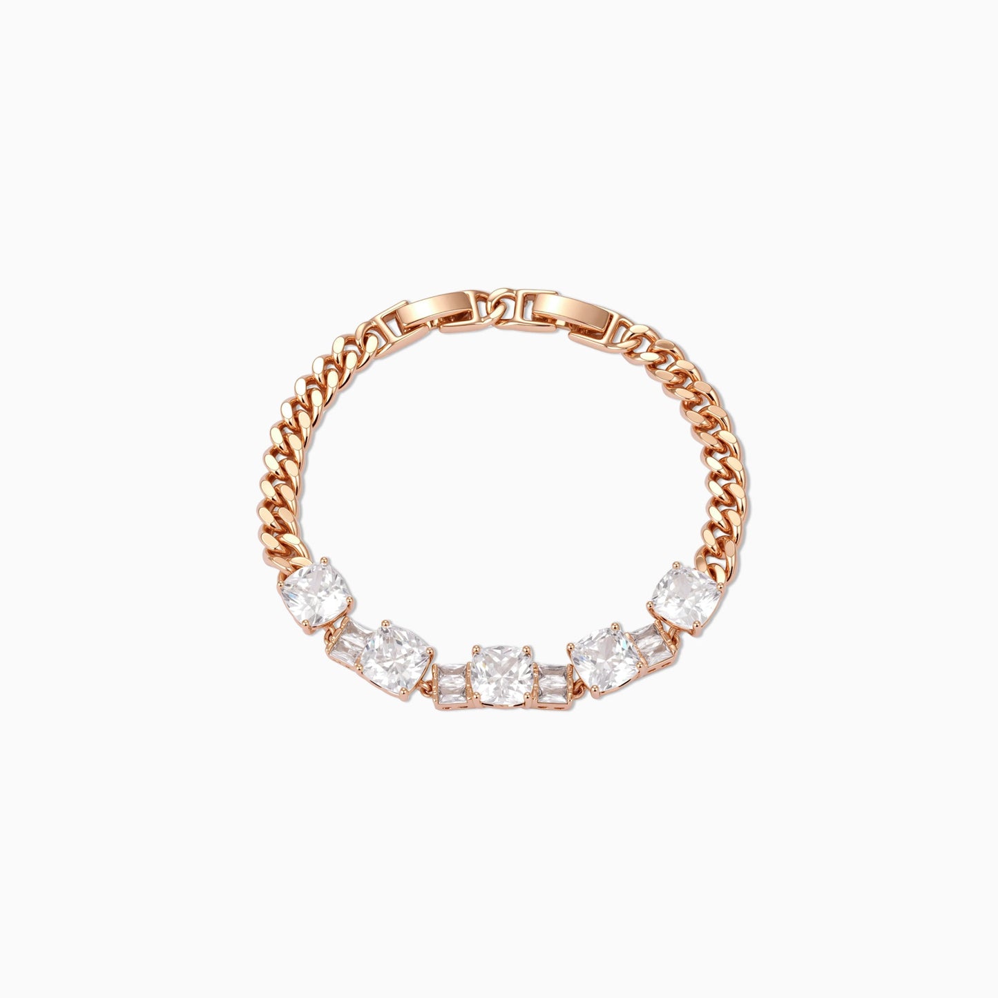 Bold Sparkle Chain Bracelet