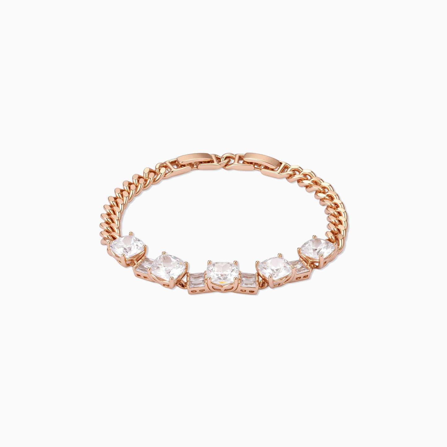 Bold Sparkle Chain Bracelet