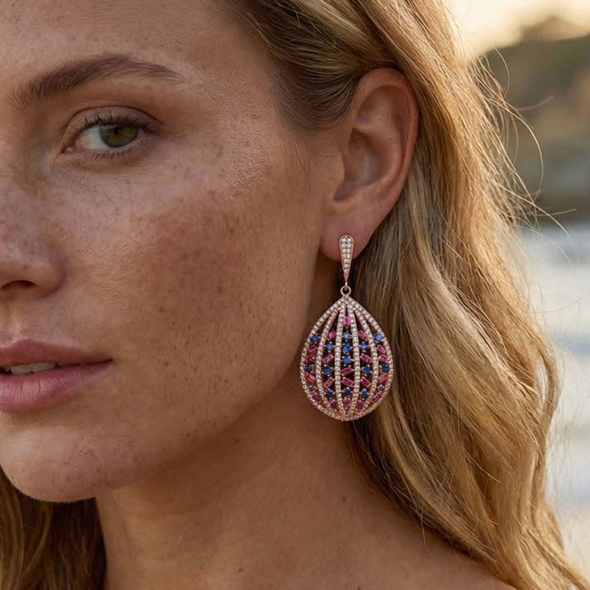 Color Aurora Drop Earrings