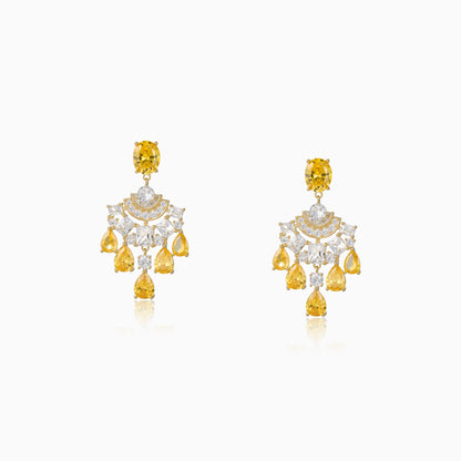 Halo Fan Drop Earrings