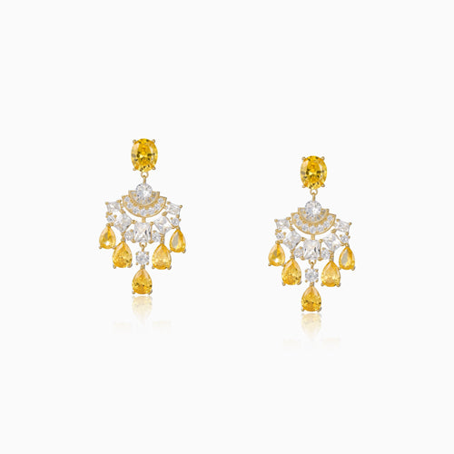 Halo Fan Drop Earrings