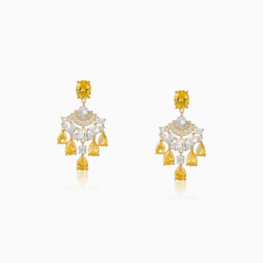 Halo Fan Drop Earrings