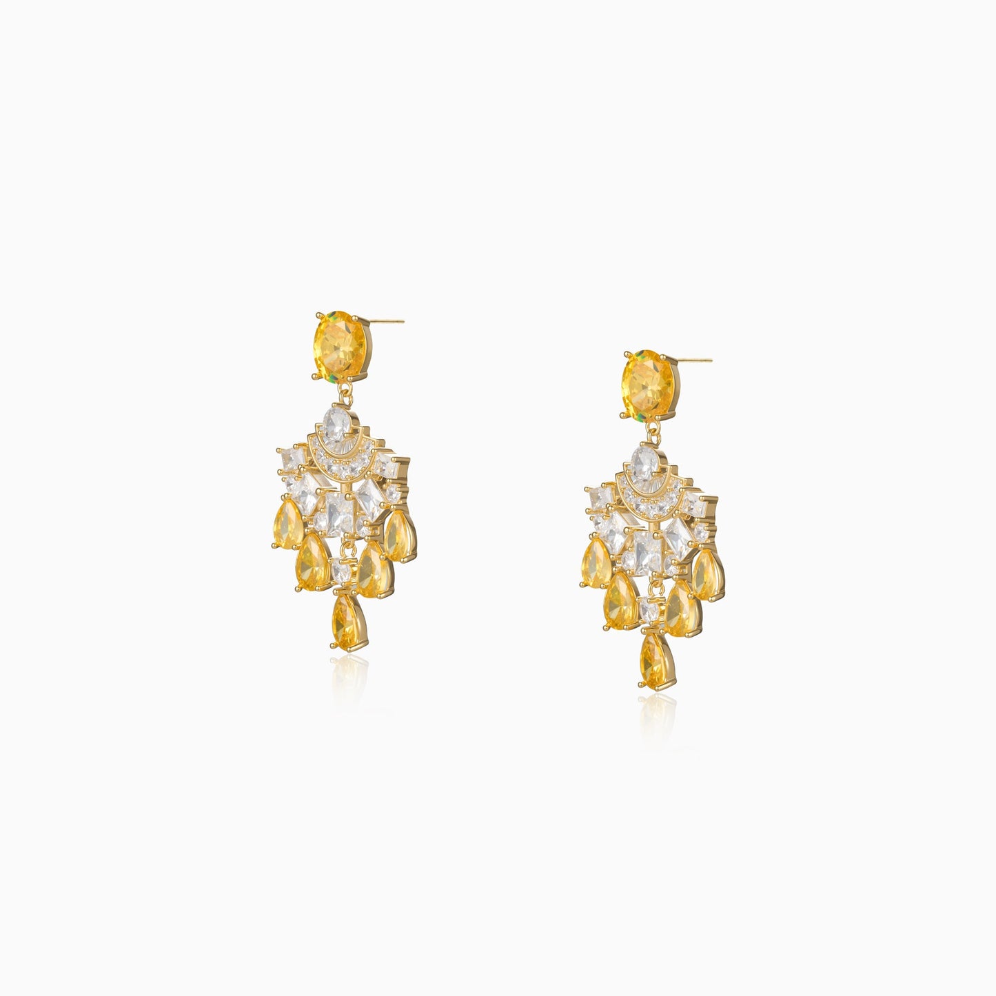 Halo Fan Drop Earrings