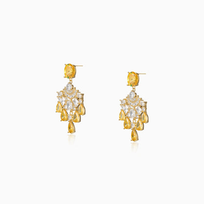 Halo Fan Drop Earrings