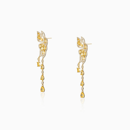 Luminous Leaf Drip Earrings