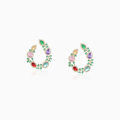 Rainbow Curve Arc Earrings