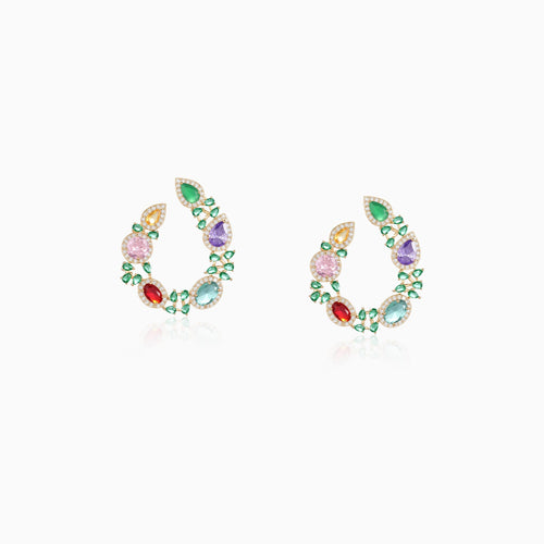 Rainbow Curve Arc Earrings