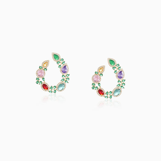 Rainbow Curve Arc Earrings