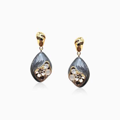 Baroque Floral Teardrop Earrings