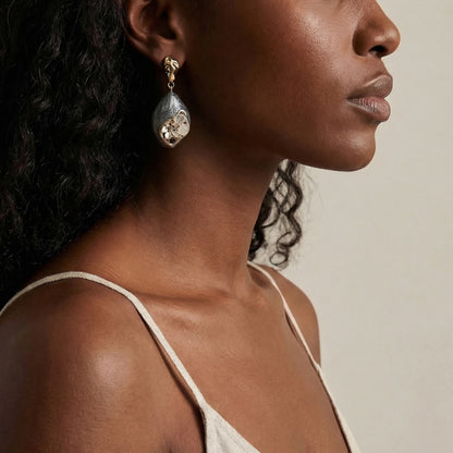 Baroque Floral Teardrop Earrings