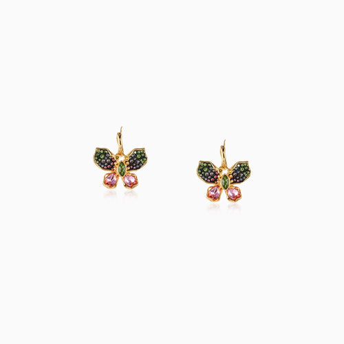 Kaleidoscope Drop-Wing Hoops Earrings