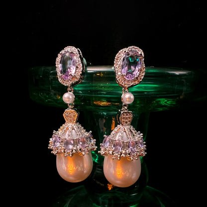 Vintage Pearl Dangle Earrings