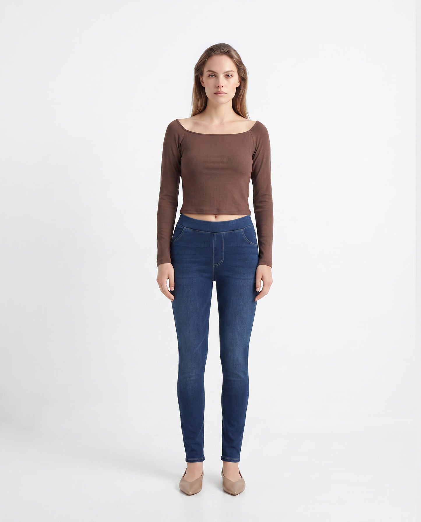 High Stretch Slim Fit Distressed Skinny Jeans