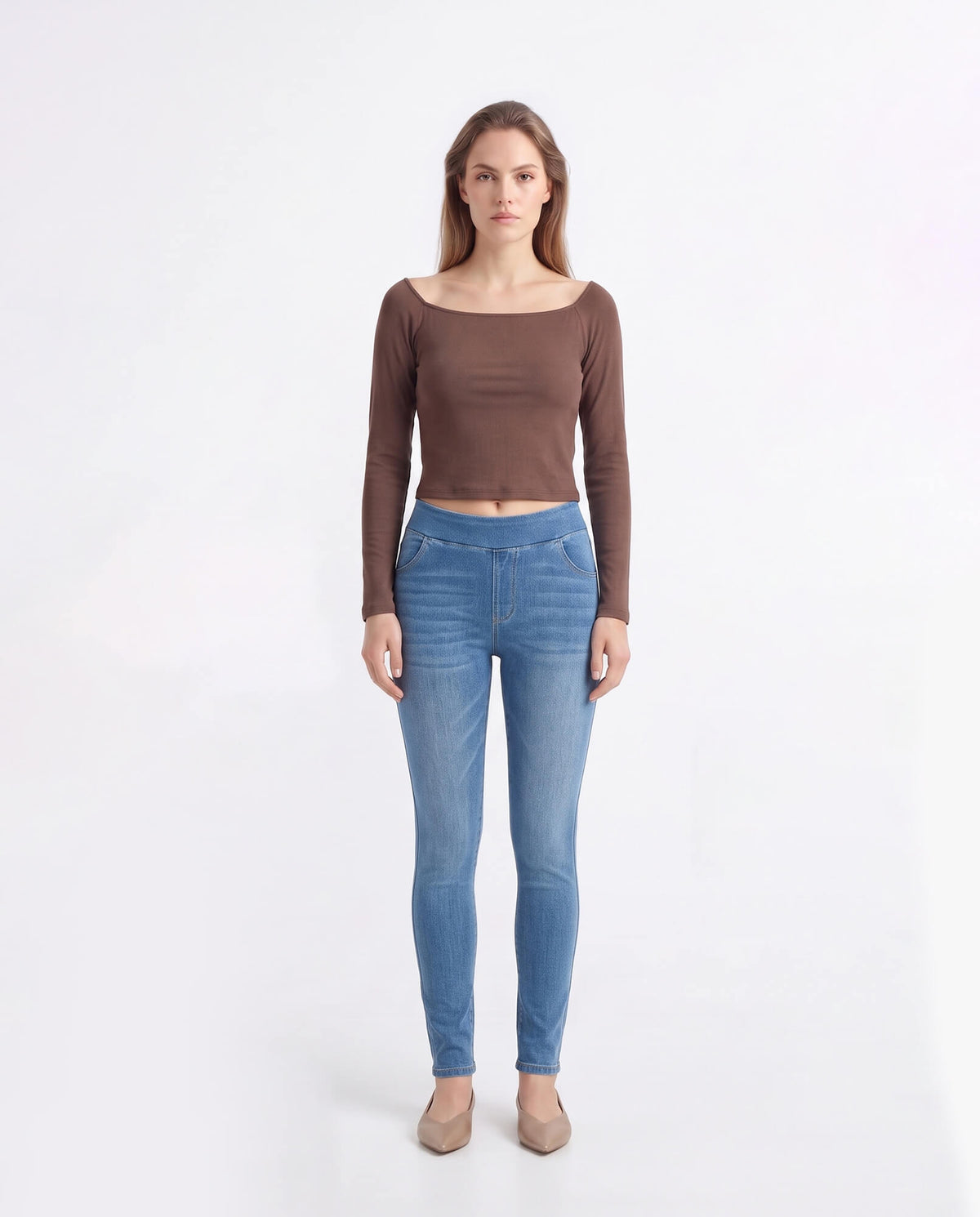 High Stretch Slim Fit Distressed Skinny Jeans