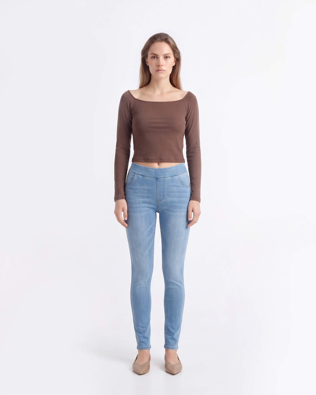 High Stretch Slim Fit Distressed Skinny Jeans