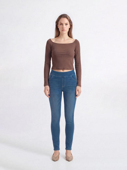 High Stretch Slim Fit Distressed Skinny Jeans