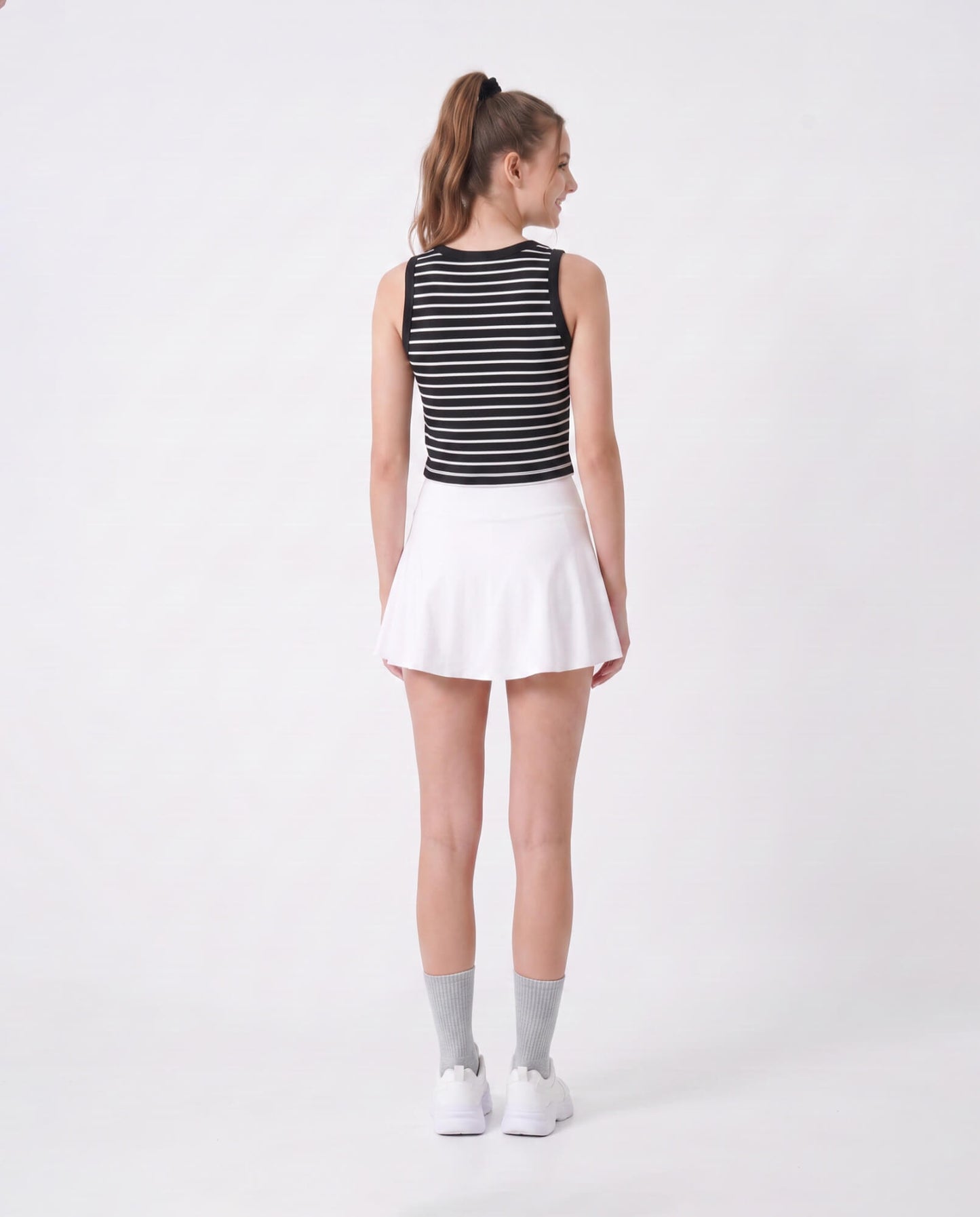 High-Waisted Mini Skort