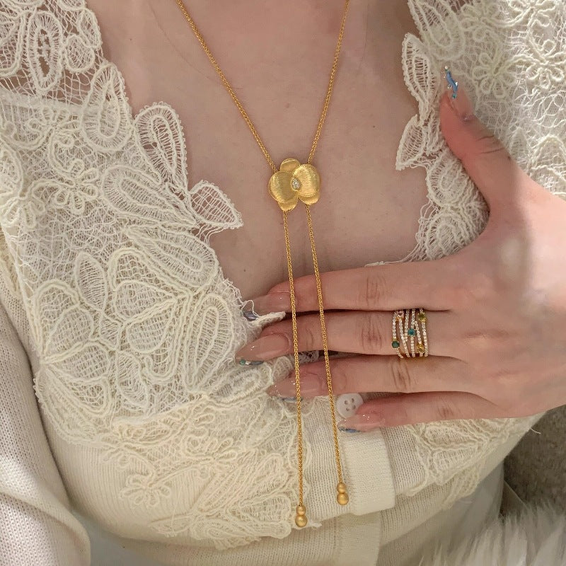 Petal Bloom Slider Necklace