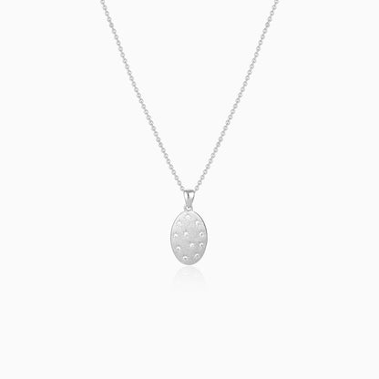 Starlit Oval Pendant Necklace