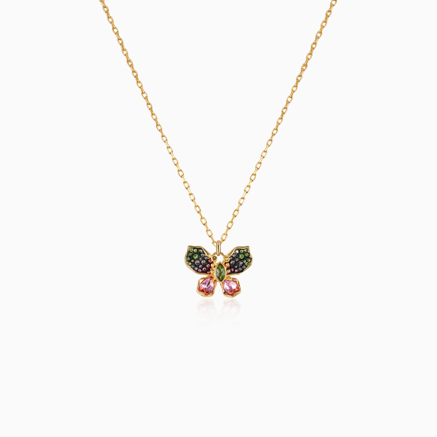 Kaleidoscope Aura Butterfly Necklace