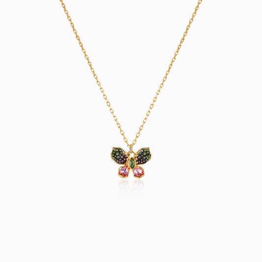 Kaleidoscope Aura Butterfly Necklace