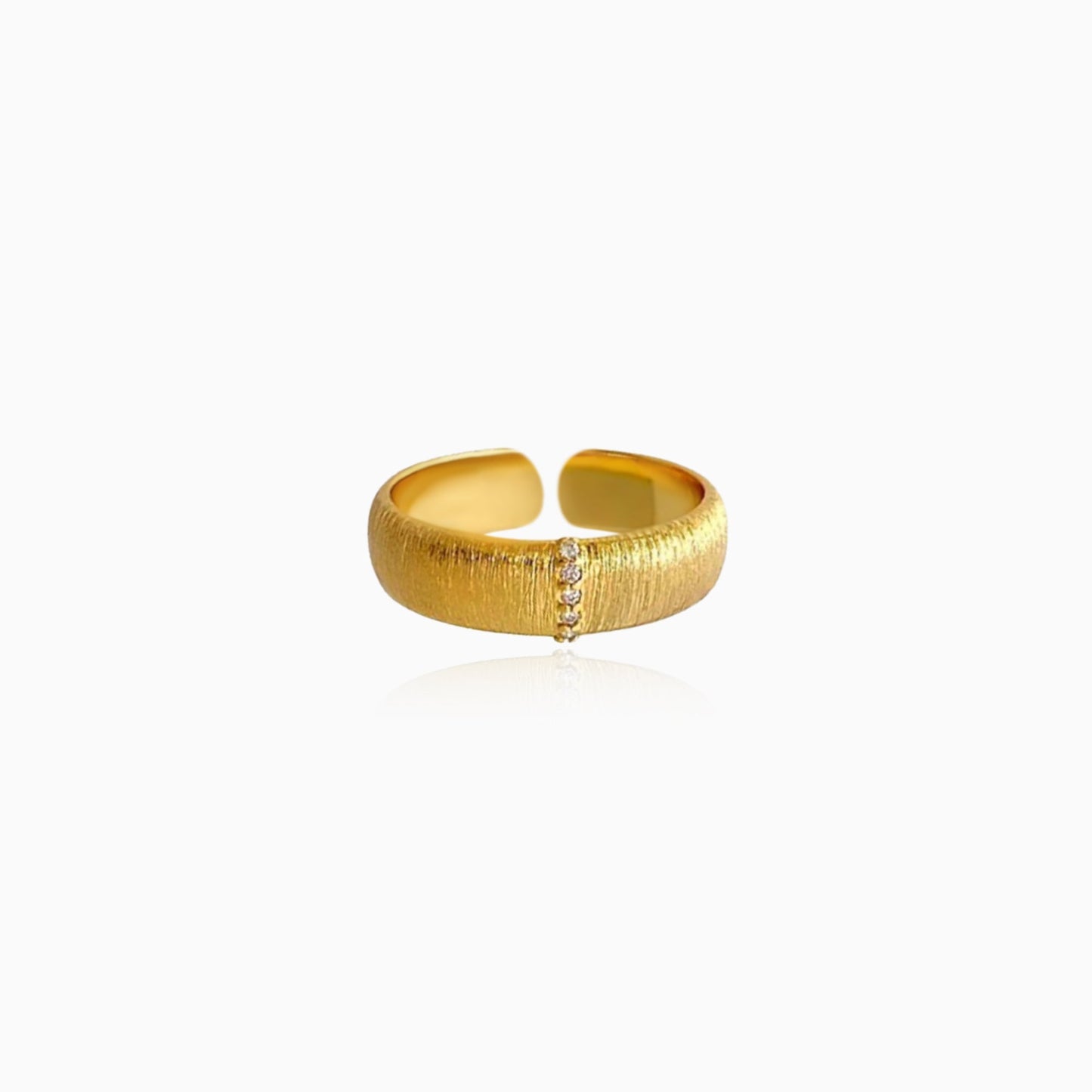 Brushed Glow Line Ring