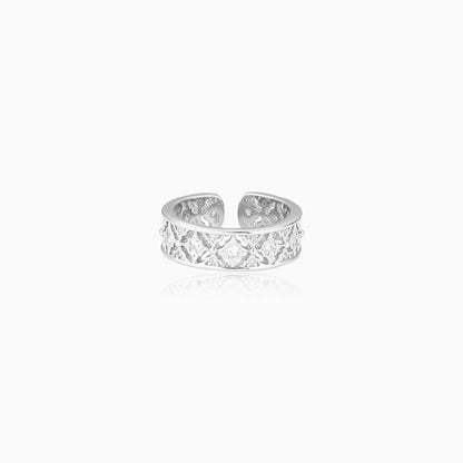 Frosted Geometry Ring