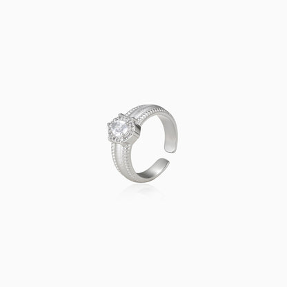 Halo Stripe Band Ring