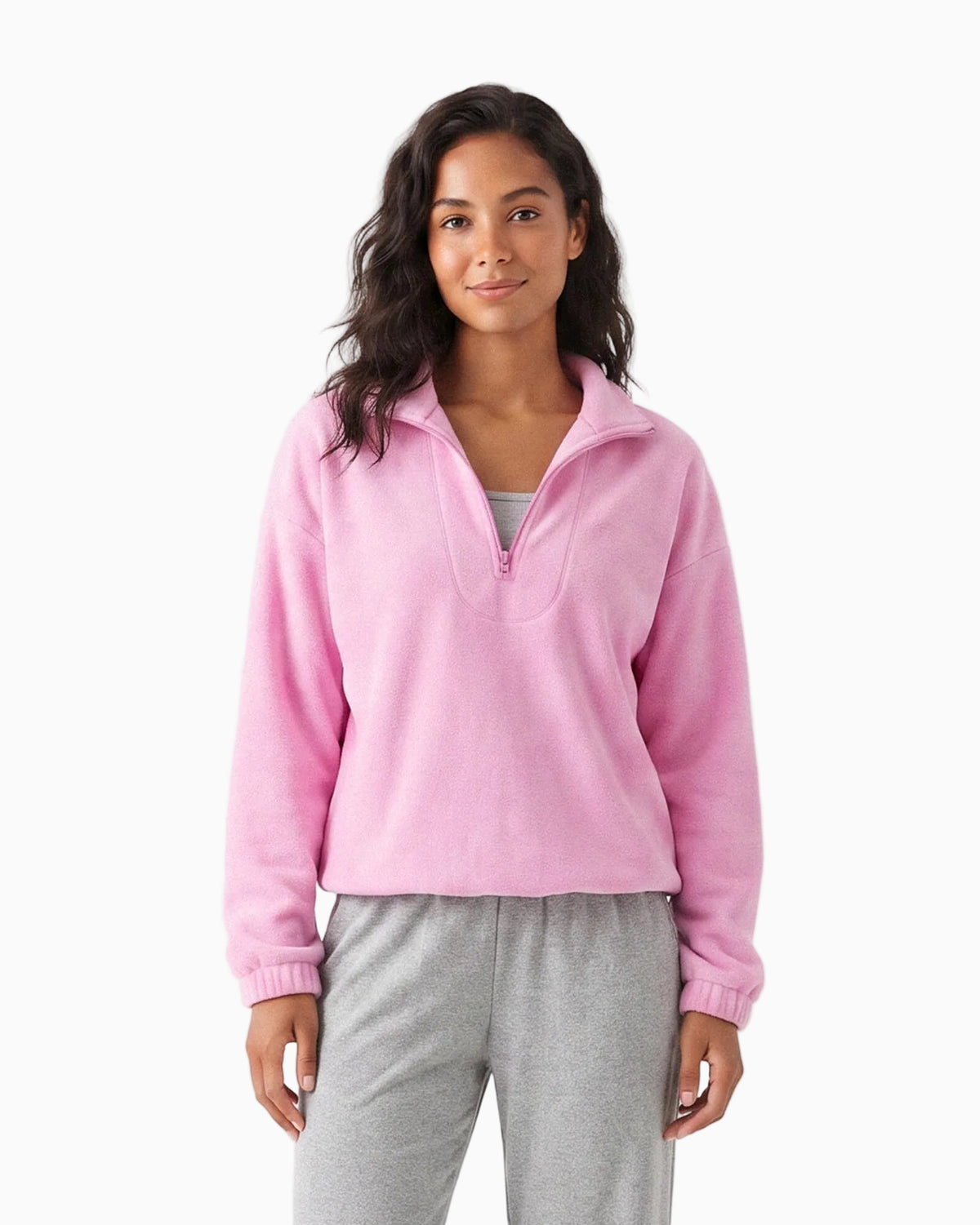 Cozy Stand Collar Sweatshirt