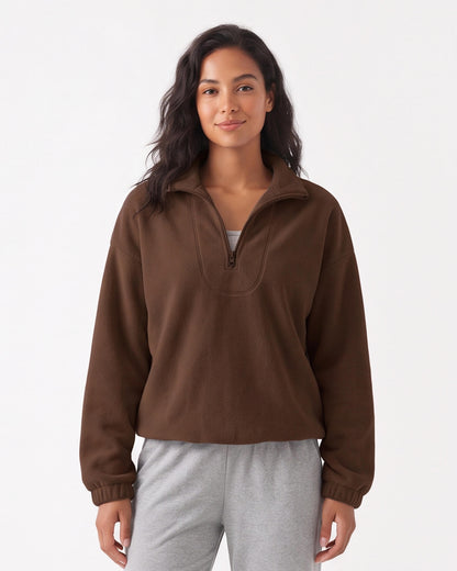 Cozy Stand Collar Sweatshirt