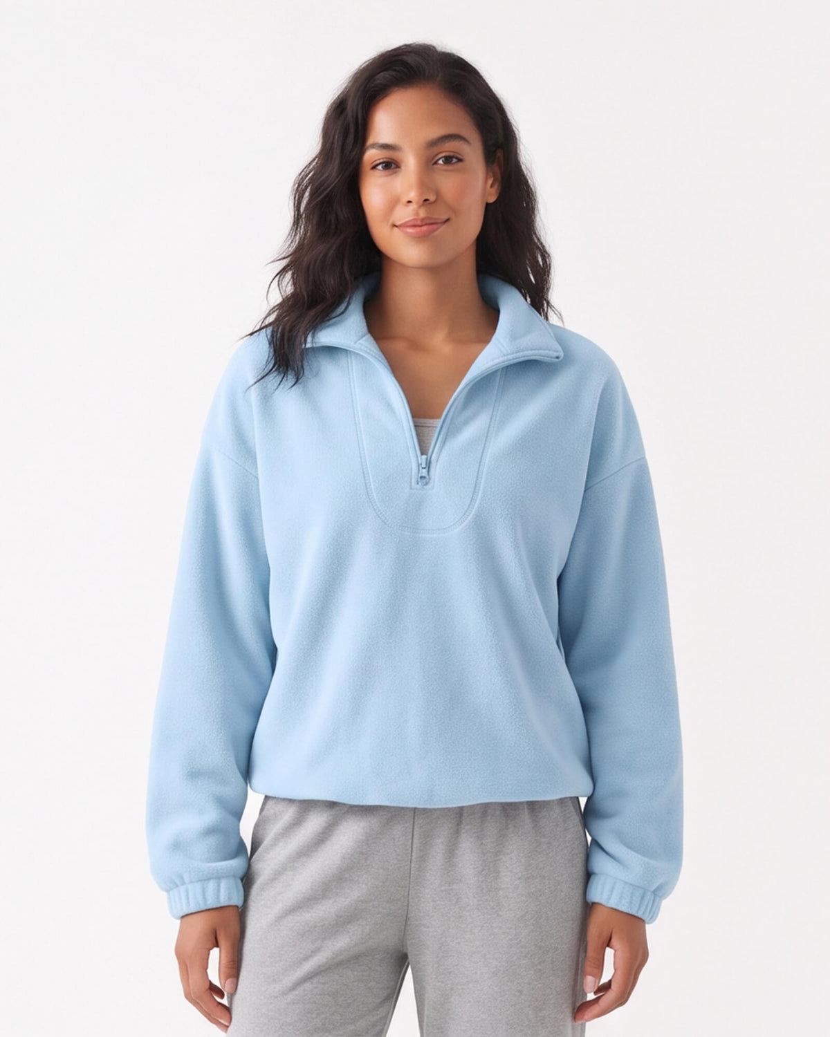 Cozy Stand Collar Sweatshirt