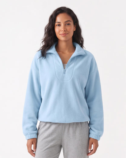 Cozy Stand Collar Sweatshirt