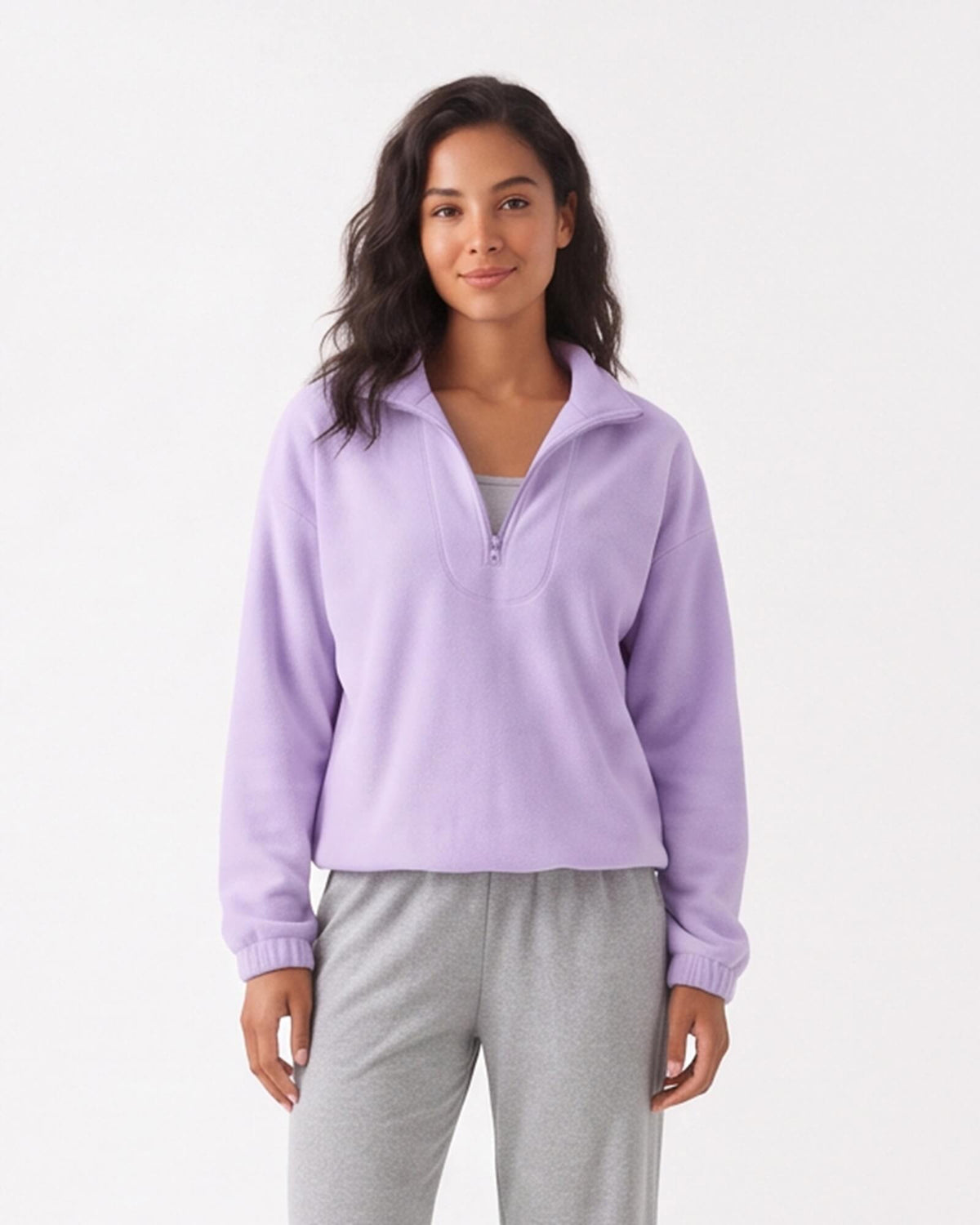 Cozy Stand Collar Sweatshirt
