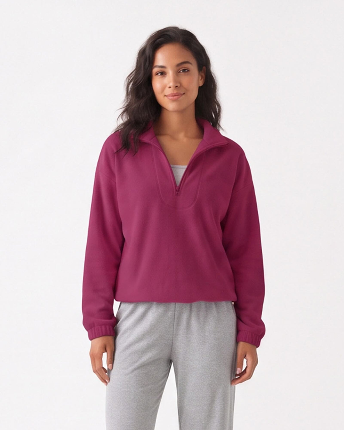 Cozy Stand Collar Sweatshirt