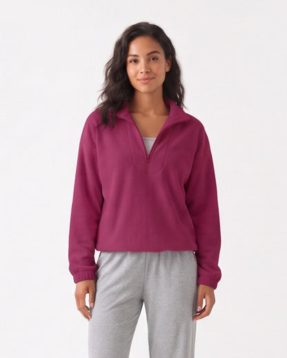 Cozy Stand Collar Sweatshirt