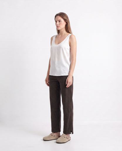 Relaxed Fit V-Neck Sleeveless Tank Top