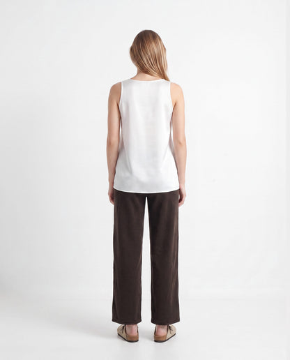 Relaxed Fit V-Neck Sleeveless Tank Top