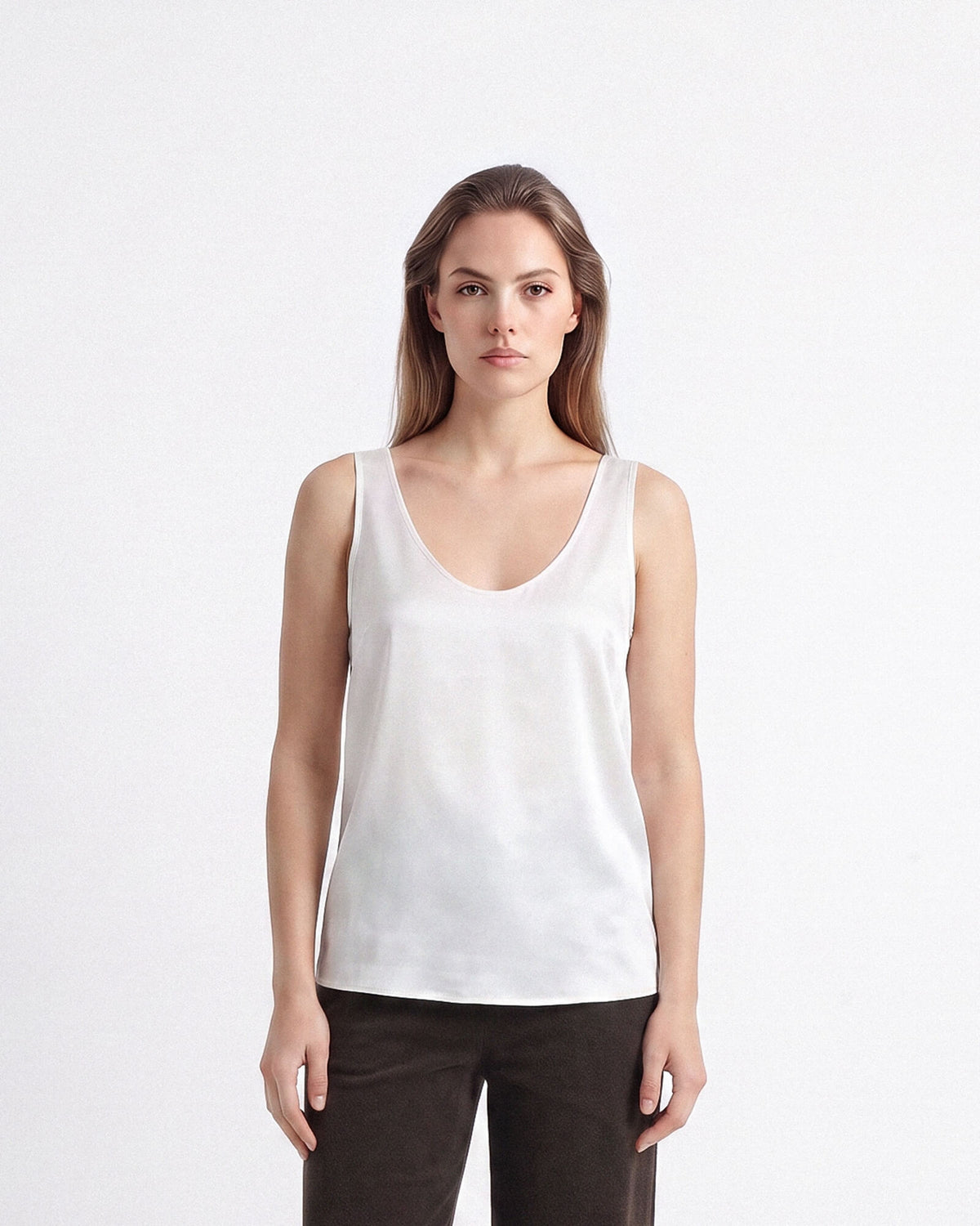Relaxed Fit V-Neck Sleeveless Tank Top